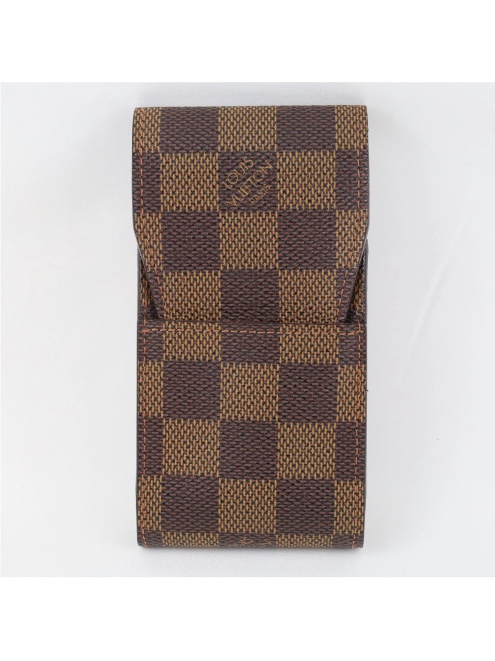 Louis Vuitton Damier Ebene Canvas Cigarette Case M63024 Brown Made in France